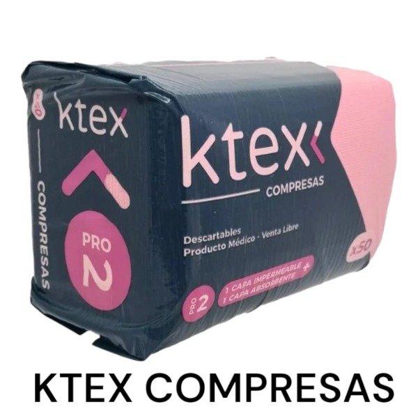 Producto - KTEX COMPRESAS X50