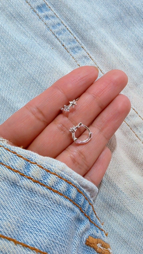 Producto - Argollas cubic y estrella AB