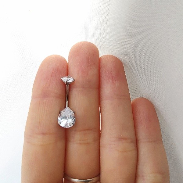 Producto - Piercing ombligo cubic gota AQ