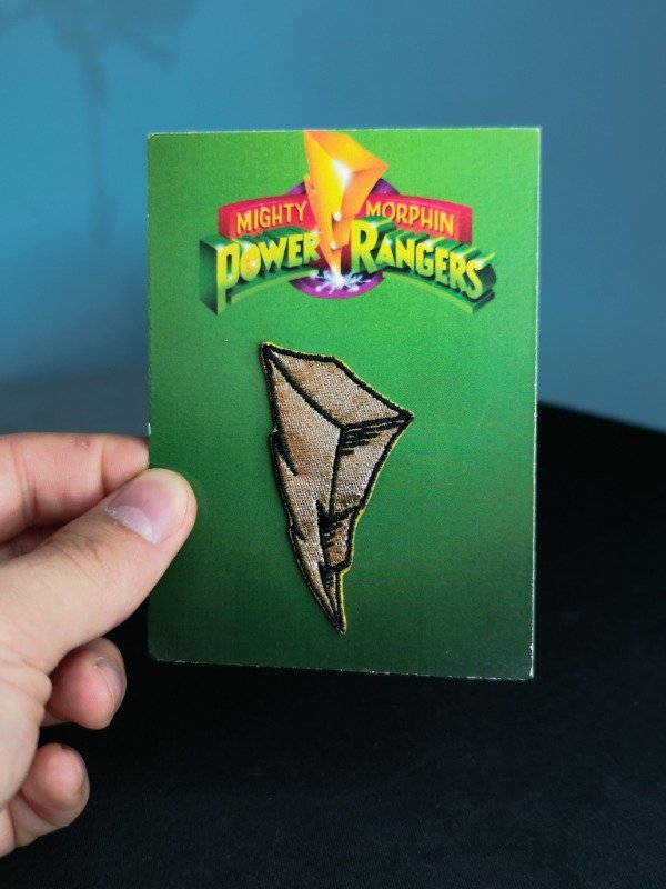 Producto - Bordado Ropa a Calor Mighty Morphin Power Simbolo Rayo Zack 8cm - 2