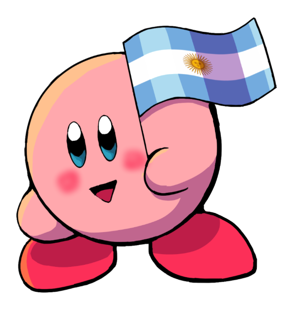 Producto - Sticker Kirby argentino 1