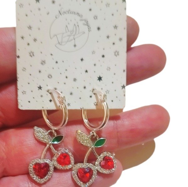 Producto - Aros cereza con cubic