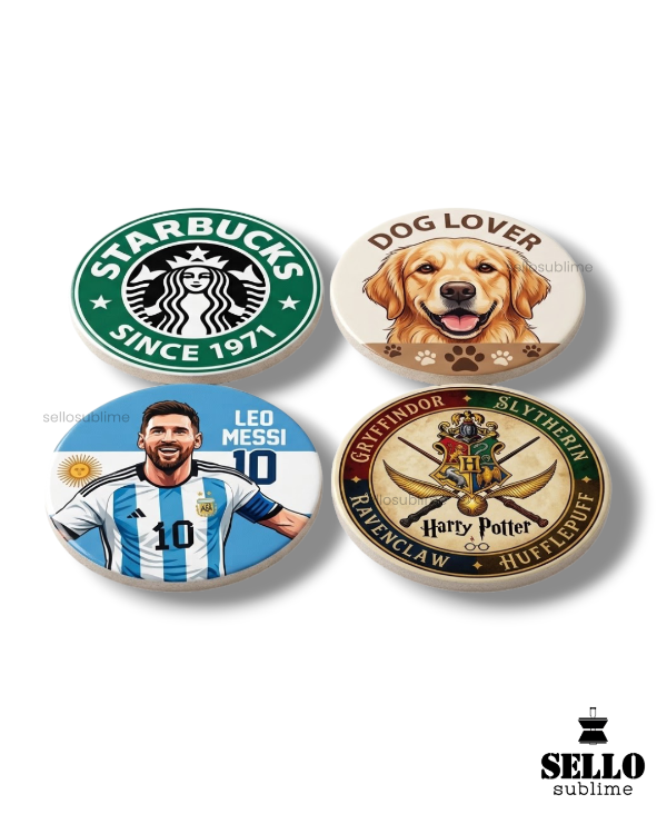 Producto - POSAVASOS DE POLIMERO PERSONALIZADOS X4UNID - 0