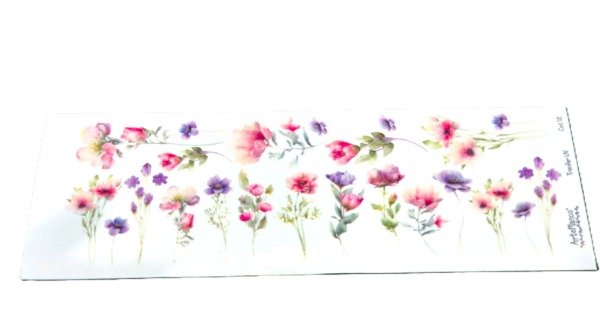 Producto - Láminas Transfer UV FLORES FUCSIAS Y VIOLETAS