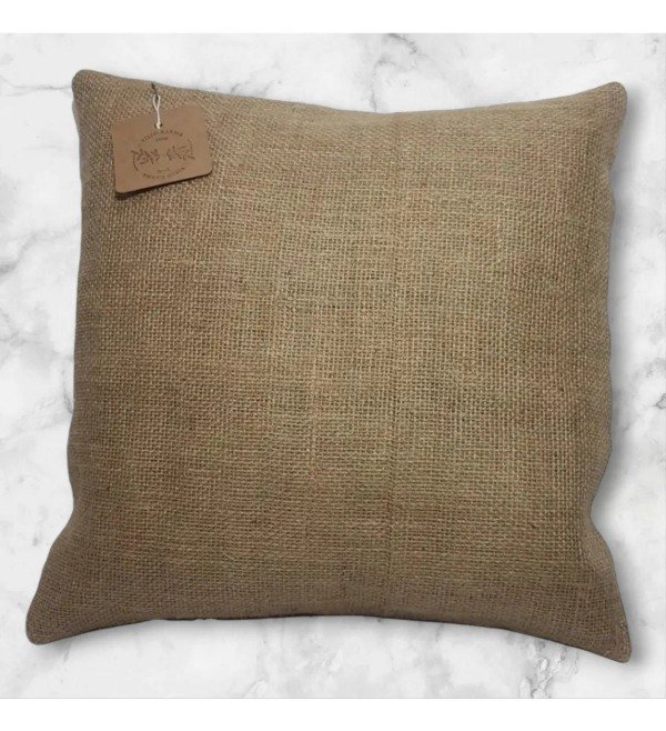 Producto - Almohadón Decorativo, Tela Arpillera, Yute 40x40 Con Relleno
