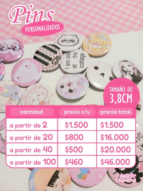 Producto - Pines Personalizados 3,8 cm