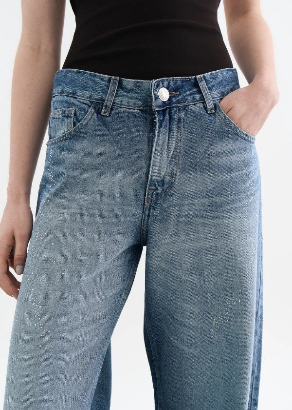 Producto - JEAN WIDE ZOEY STRASS AZUL - 5