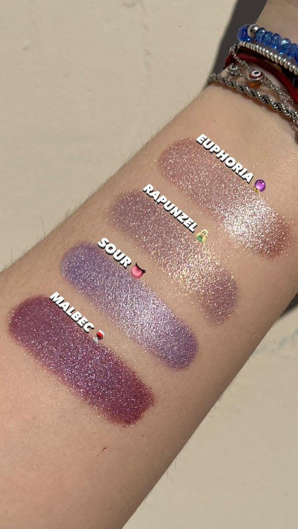 Producto - Pigmento Euphoria, Rapunzel, Sour y Malbec