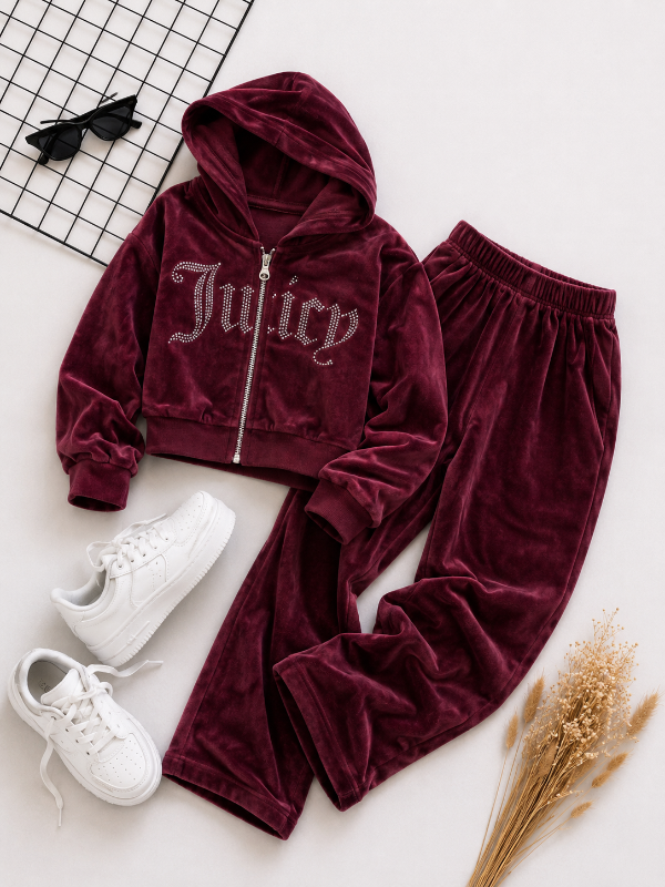 Producto - CONJUNTO JUICY BORDO (CAMPERA + PALAZO)