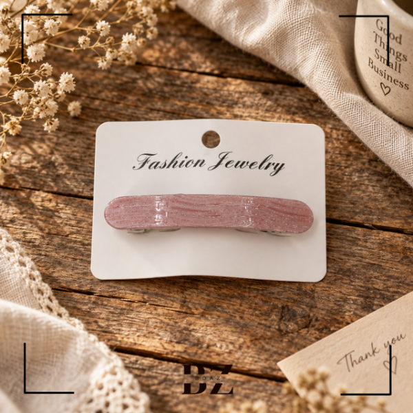 Producto - HEBILLA FRANCESA X 12 PCS ALARGADA COLOR C/BRILLO - 2127-1 - 5