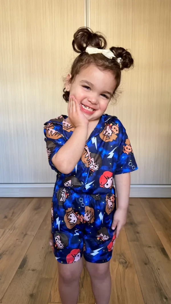 Producto - Camisero Harry Potter azul manga corta niños - 0