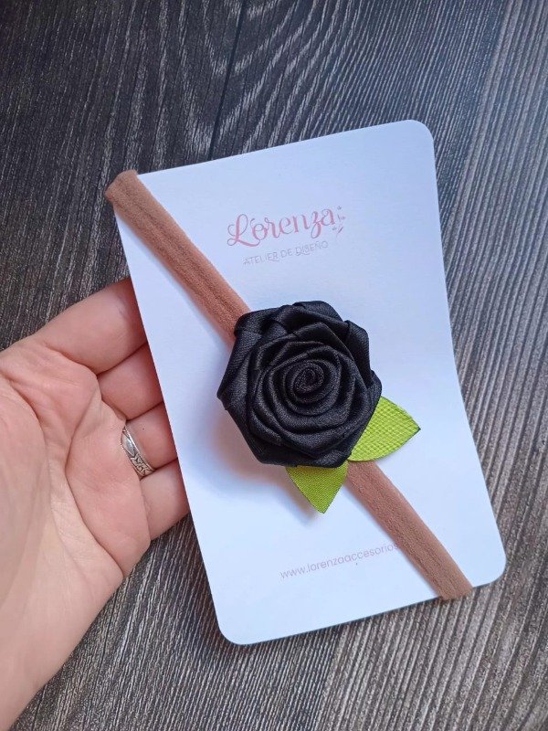Producto - Vincha Elastica - Rococo Negra