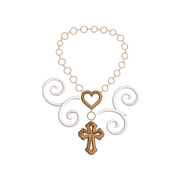 Producto - Rosario religion 10 cm comunion matriz