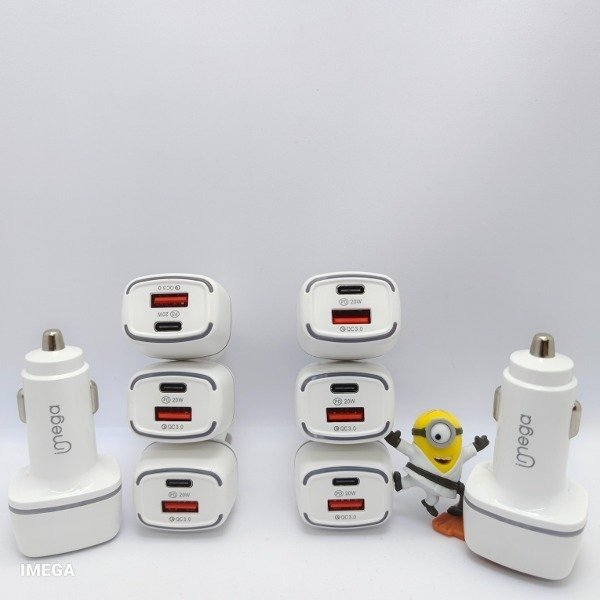 Producto - Cargador Imega Para Auto Qc3.0 +Pd 20W En Bolsa (Mg2008)