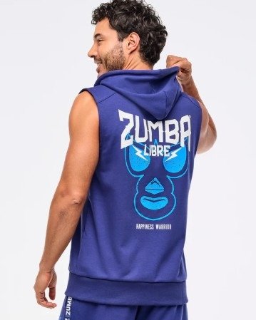 Producto - Zumba Libre Men's Sleeveless Zip-Up Hoodie