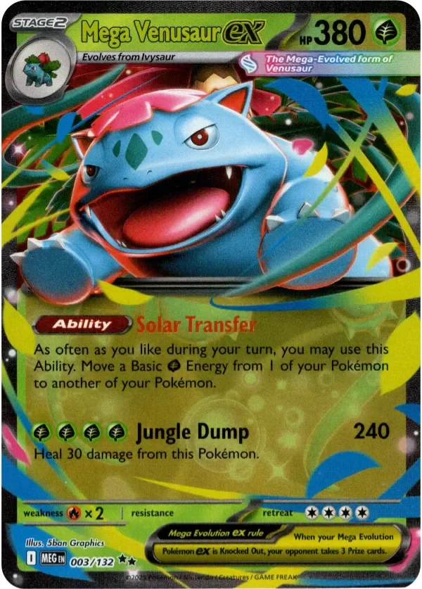 Producto - Mega Venusaur ex - 003/132 - Mega Evolution - Holo
