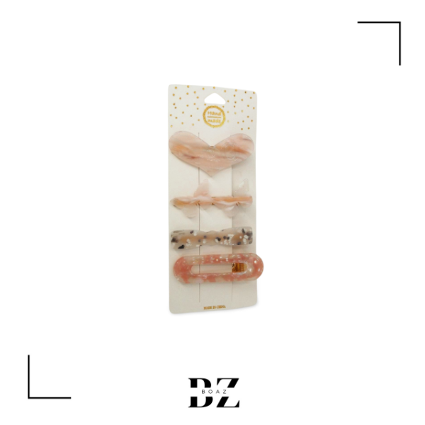 Producto - SET DE PELO X 4 PCS EN CARD - 1901-3