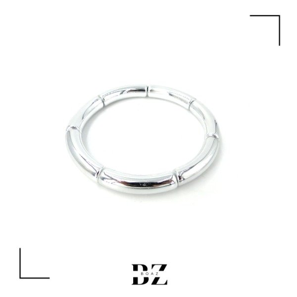 Producto - PULSERA ELASTICA PLASTICA X PCS PLATEADA - 1940