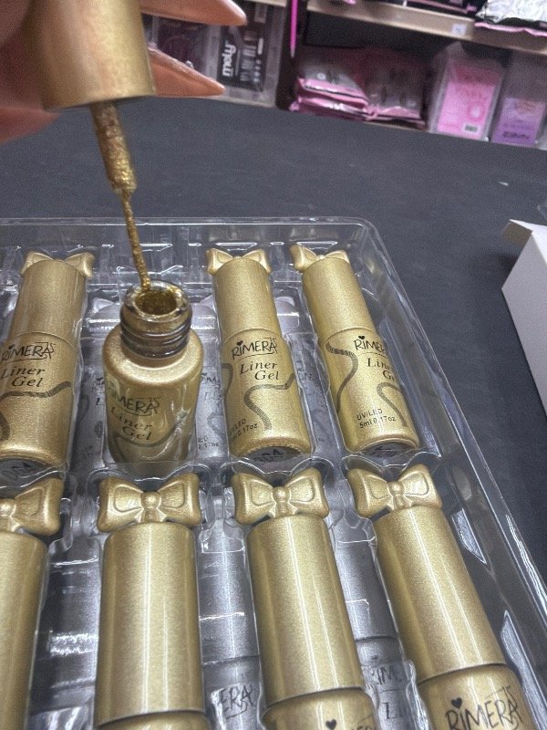 Producto - Esmalte liner rimera dorado con brillo