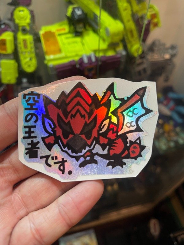 Producto - MONSTER HUNTER STICKER HOLOGRAFICO