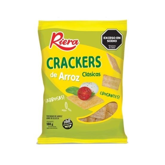 Producto - Galletas Crackers de Arroz x100grs (Riera)