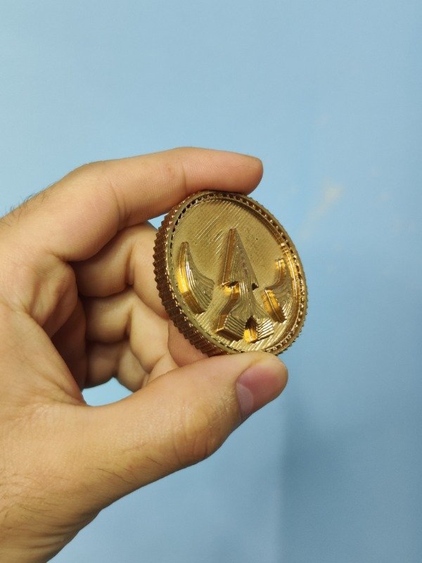 Producto - Iman 3D Premium / Power Coin Lord Drakkon Mighy Morphin 5 cm Oro - 2