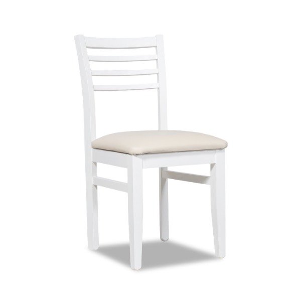 Producto - Silla Moderna Blanca/Crudo