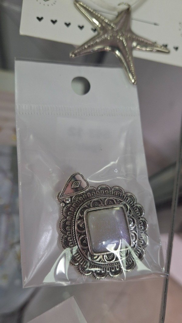 Producto - Dijes acero blanco ,nacar . - 2