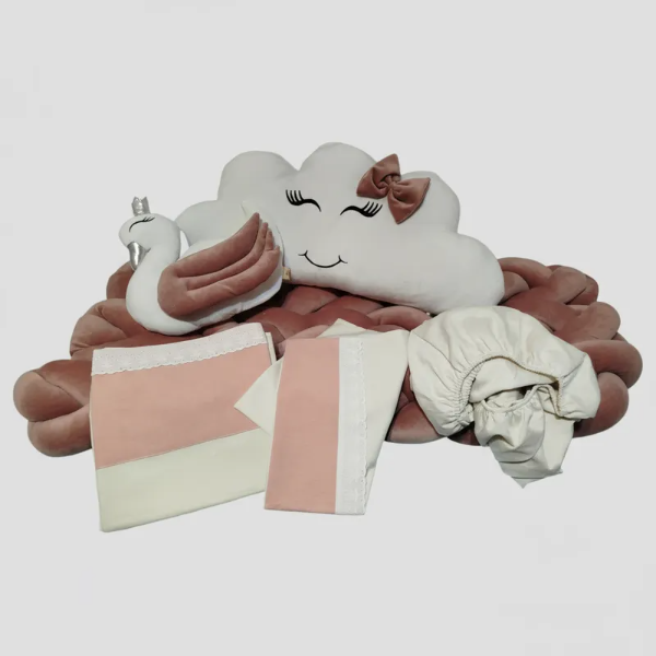 Producto - Set de Chichoneras de Plush: Trenza, Nube y Cisne - 4