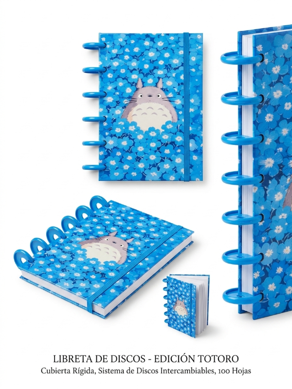 Producto - Agenda perpetua A6 Cuaderno Sistema Inteligente de Discos Totoro