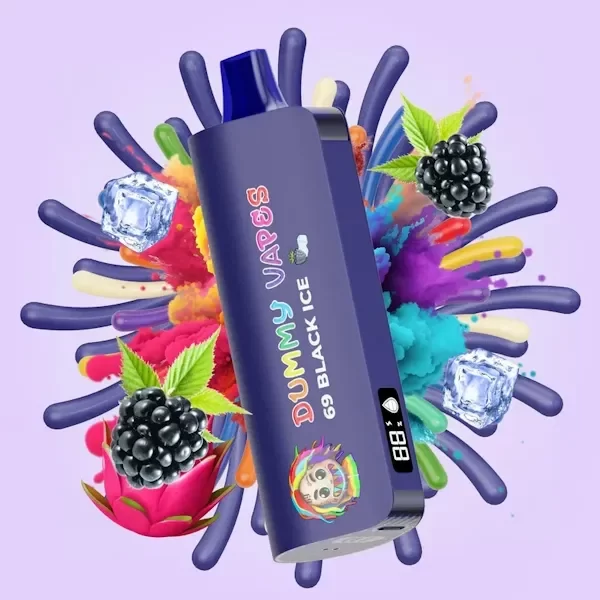 Producto - DUMMY POD 8000 PUFF 69 BLACK ICE (SABOR FRUTAL MENTA INTENSA) 50MG