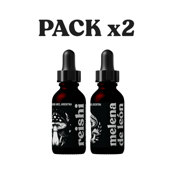 Producto - Pack x2 Doble Extracto 30ml Reishi Melena de Leon