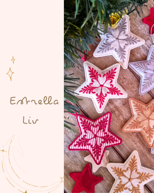 Producto - Navidad 2025 - Deco Navideña en tela - "Estrellas Liv" - Estrellas