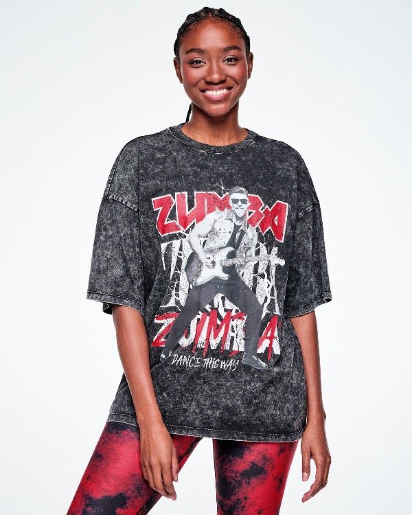 Producto - Rock 'n' Roll Oversized Drop Shoulder Tee - Black
