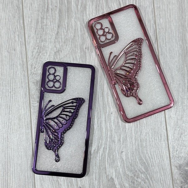 Producto - FUNDA TRANSPARENTE MARIPOSA A51