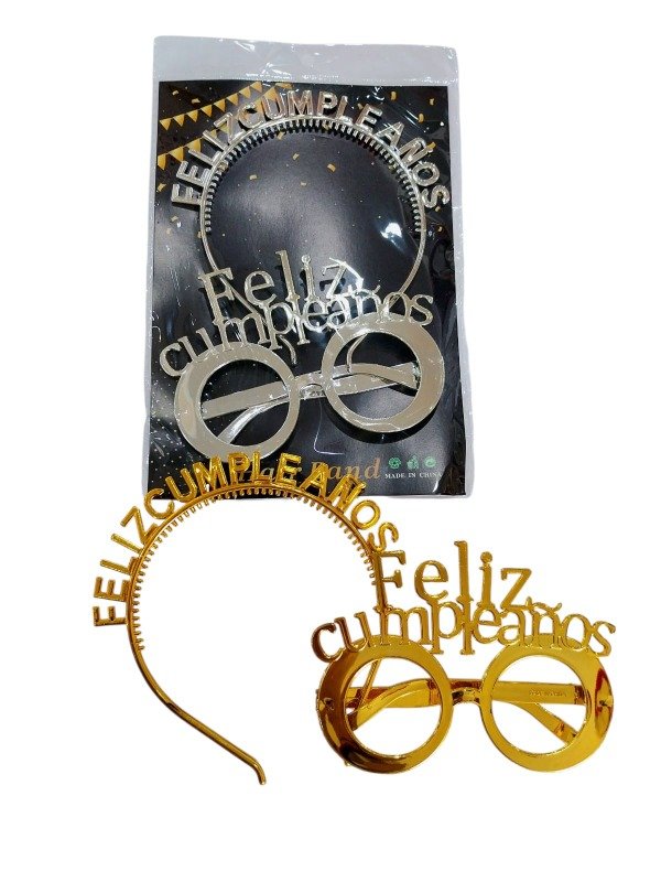 Producto - VINCHA Y ANTEOJO FELIZ CUMPLEAÑOS