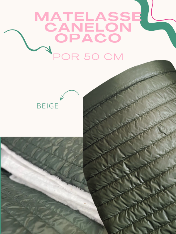 Producto - CANELON LISO - VERDE MILITAR X 50 CM