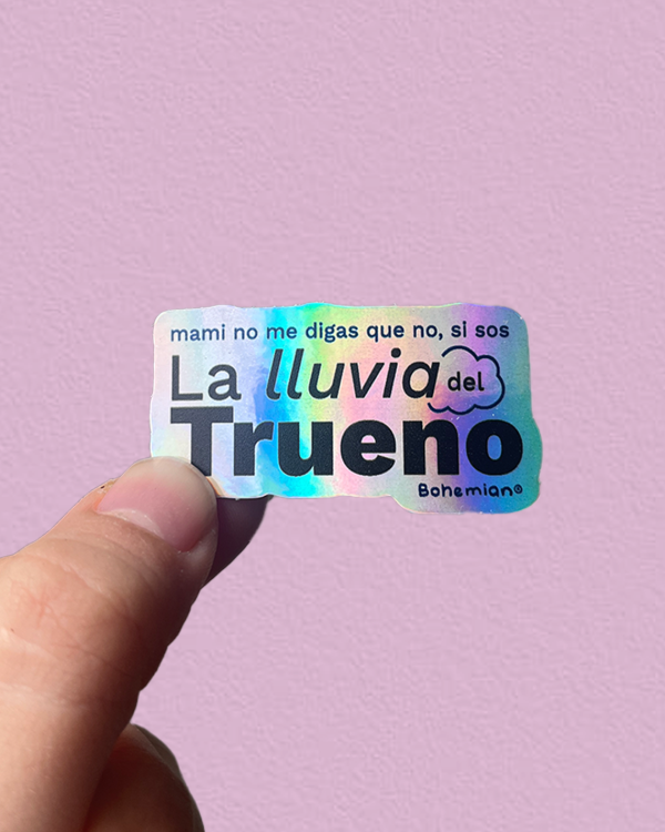 Producto - MAMICHULA HOLO - Sticker Individual Holografico Trueno