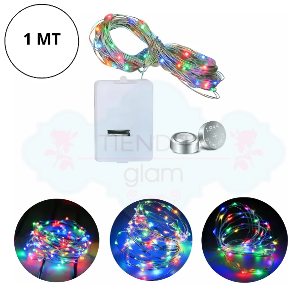 Producto - TIRA ALAMBRE LED MULTICOLOR 1 MT - 0