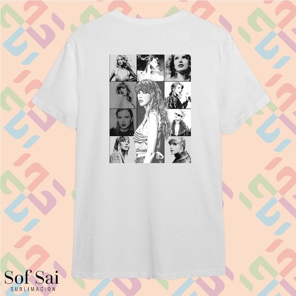 Remera poster black and white