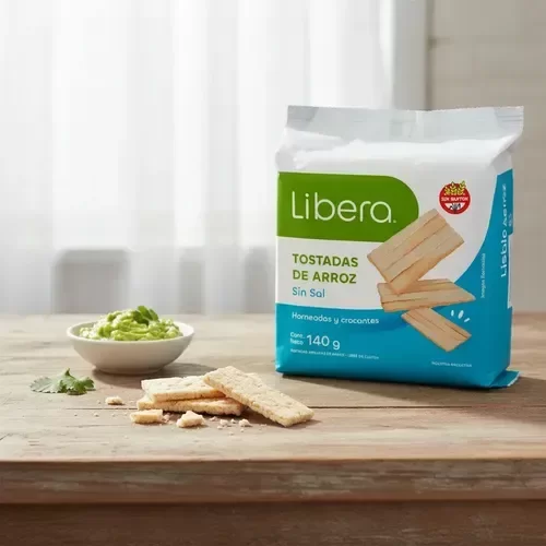 Producto - Tostadas de Arroz Libera Sin Sal x 140 Gr.