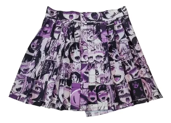 Producto - Pollera Portafolio Estilo Ahegao Cosplay Anime(AHEGAOPOLL)