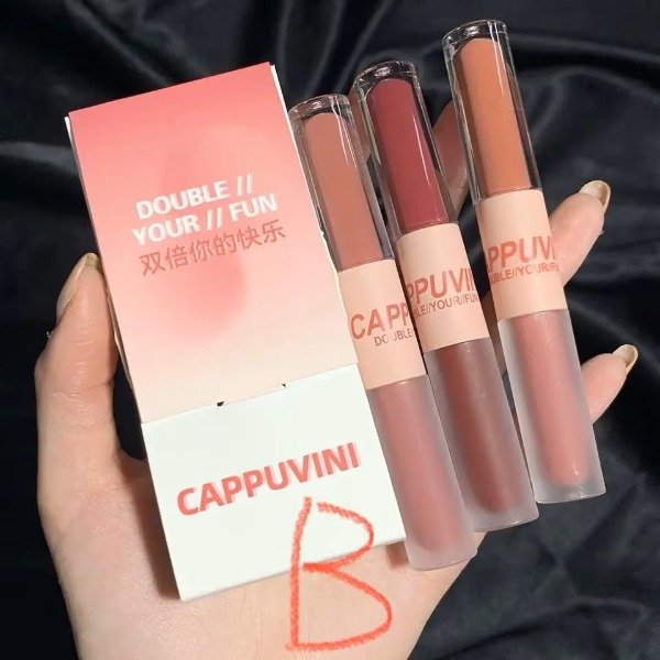 Producto - Set doble Blam gloss + matte B - Cappuvini - 1