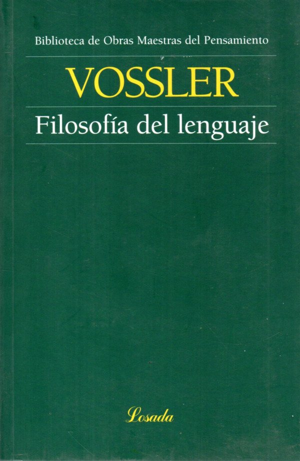Producto - Vossler - Filosofía del lenguaje (Losada)