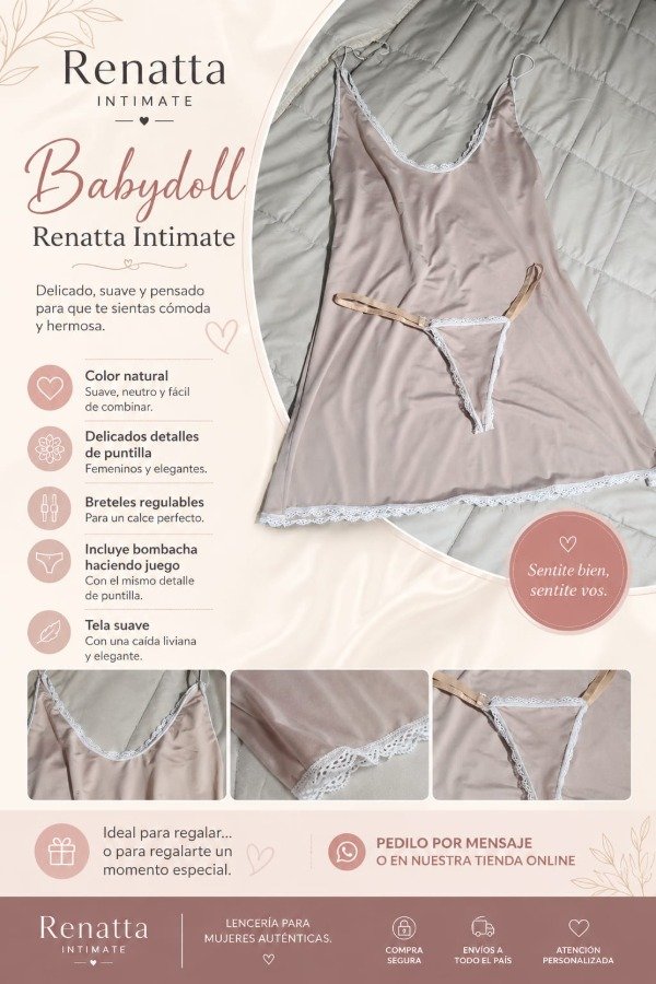 Producto - Baby doll color nude