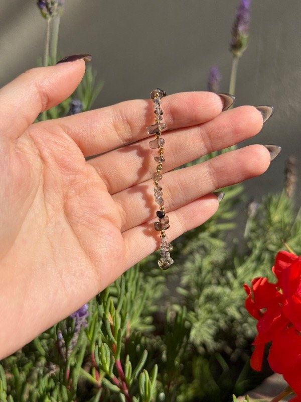 Producto - Pulsera piedras marrón