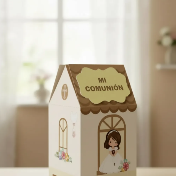 Producto - Caja Milk Box Imprimible Comunión Nena - 2
