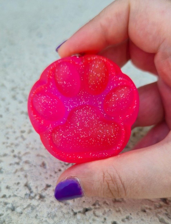 Producto - Llavero Patita - Rosa Cereza Pop