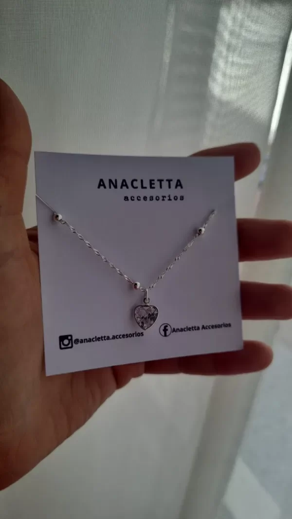Producto - Pulsera bolitas y corazoncito cubic plata 925