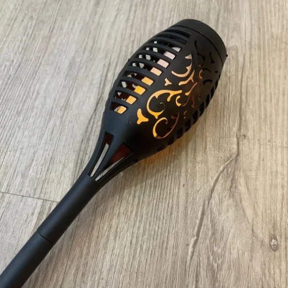 Producto - Antorcha Estaca Luz Led Solar Jardin Exterior Efecto Fuego 40 cm